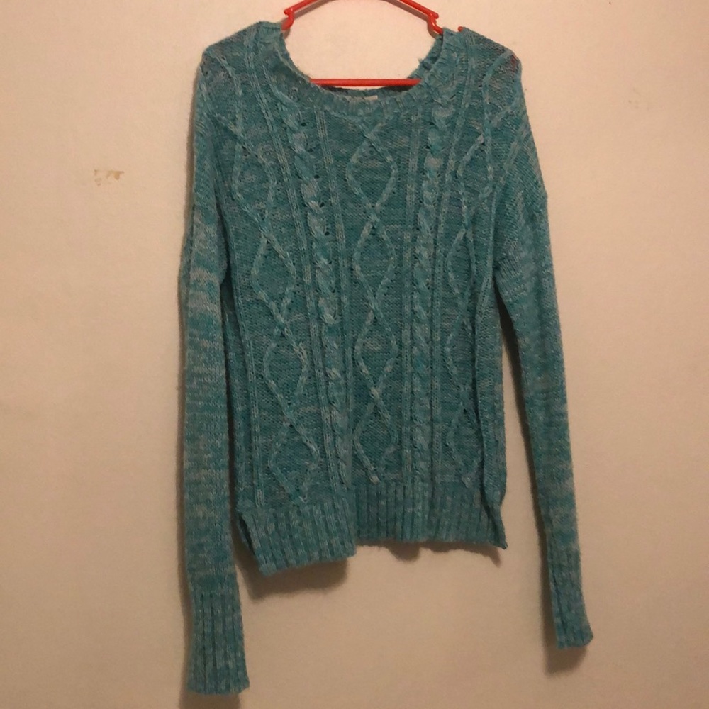 Teal sweater